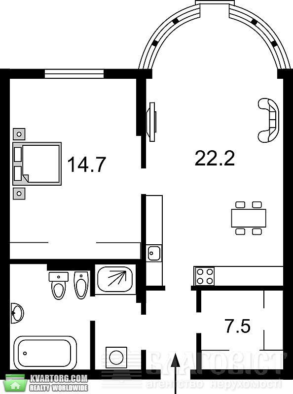 Sell 2-room apartment. Киев, Черновола — photo 10