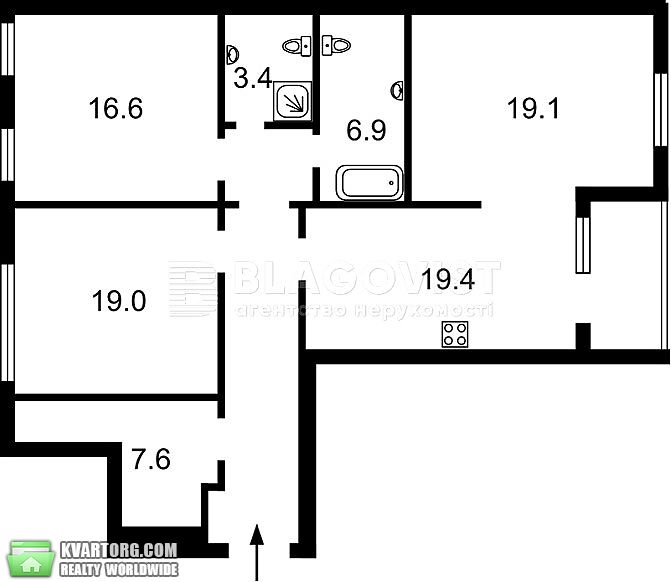 Sell 3-room apartment. Киев,  Краснозвездный пр — photo 2
