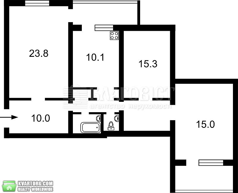 Sell 3-room apartment. Киев,  Верхняя — photo 5