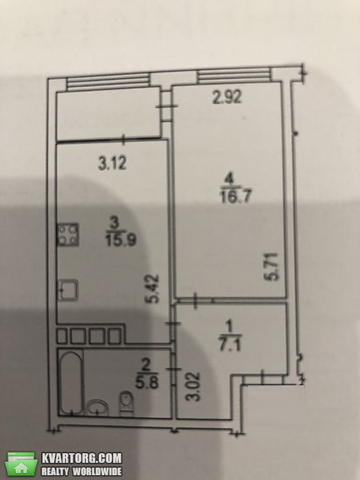 Sell 1-room apartment. Киев, Сверстюка — photo 8