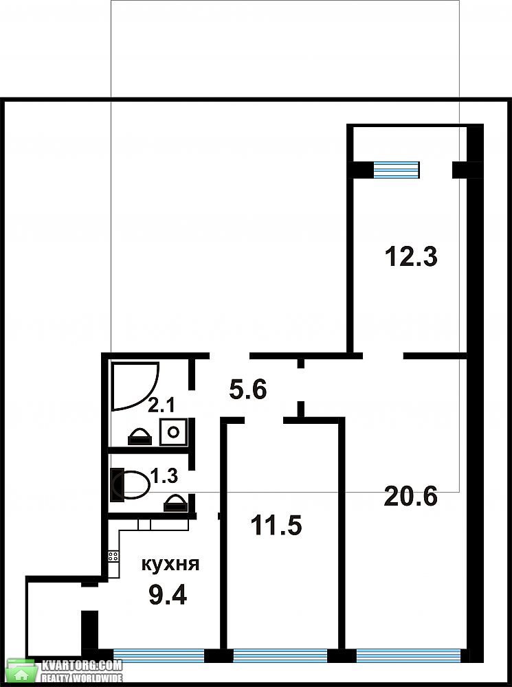 Sell 3-room apartment. Киев,  Харьковское шоссе — photo 5