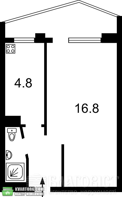 Sell 1-room apartment. Киев,  Златопольская — photo 3