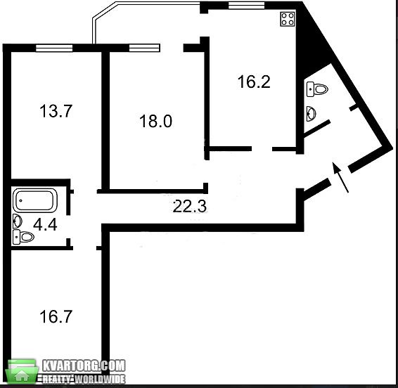 Sell 3-room apartment. Киев,  Вишняковская — photo 10