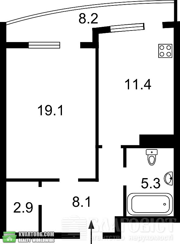 Sell 1-room apartment. Киев,  Танковая — photo 2