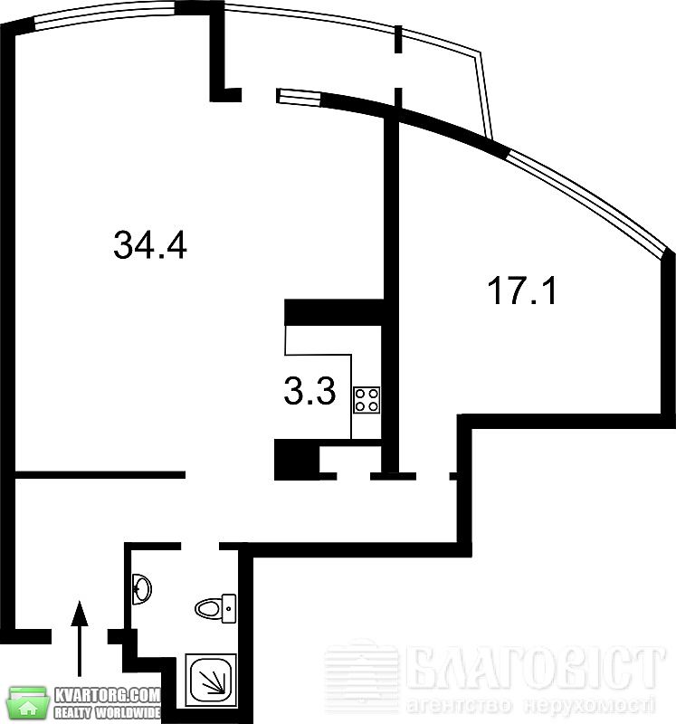 Sell 2-room apartment. Киев, Воссоединения пр — photo 8