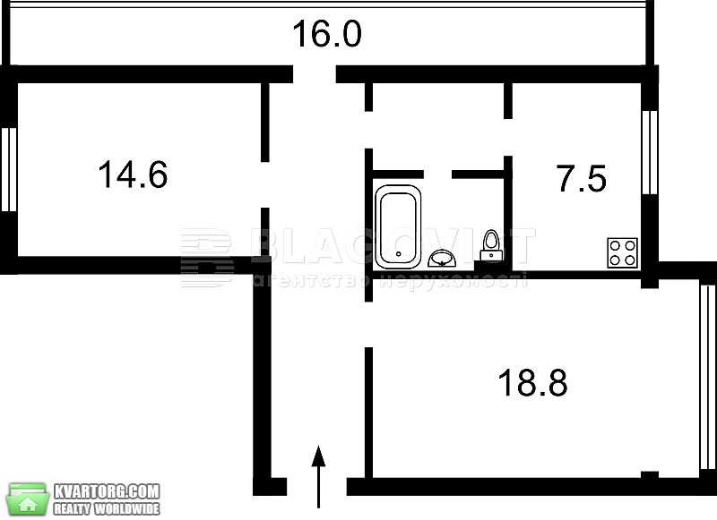 Sell 2-room apartment. Киев,  Клименко — photo 2