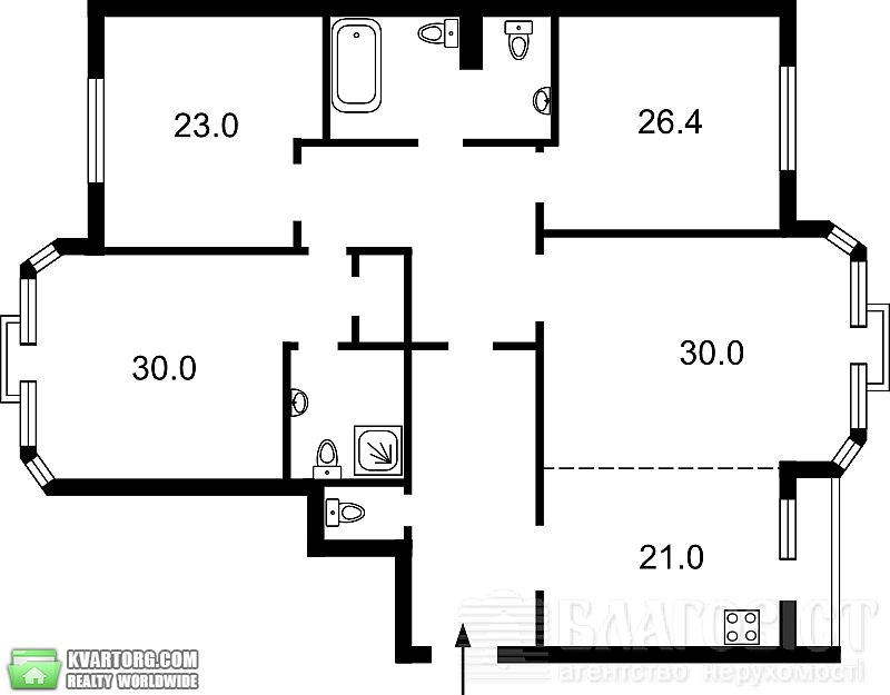 Sell 4-room apartment. Киев,  Щорса — photo 2