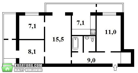 Sell 4-room apartment. Киев,  Курчатова — photo 6