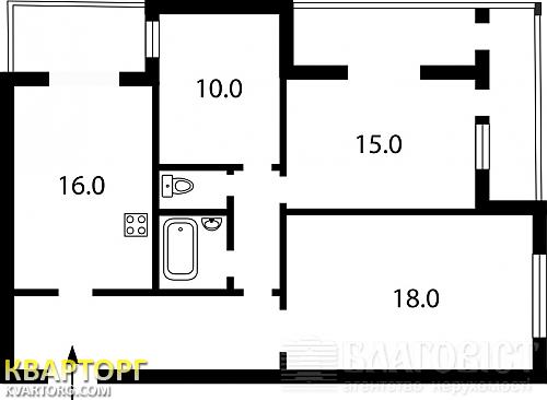 Sell 3-room apartment. Киев,  Святошинская пл — photo 2
