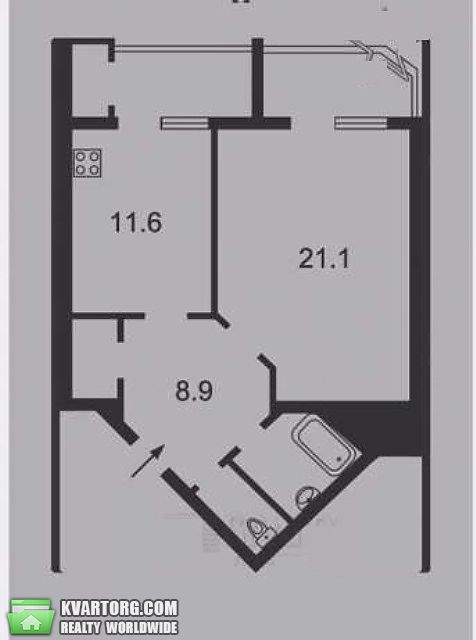 Sell 1-room apartment. Киев,  Алма-Атинская — photo 3