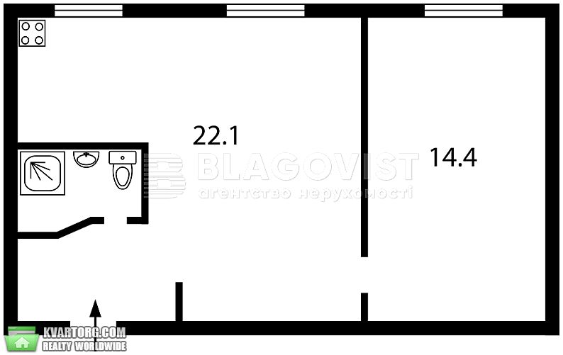 Sell 2-room apartment. Киев,  Жилянская — photo 7