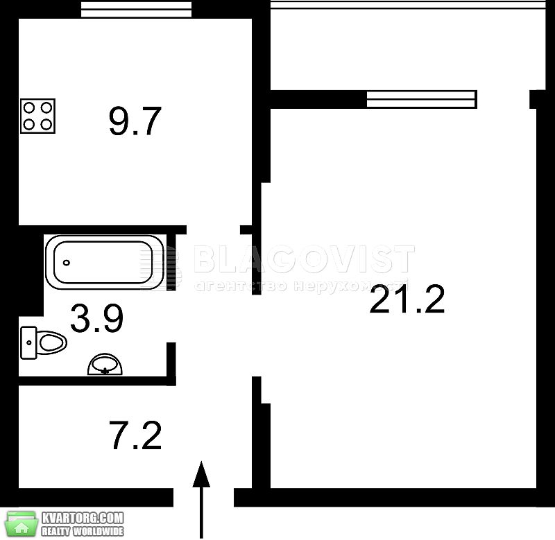 Rent out 1-room apartment. Киев, ломоносова46 — photo 5