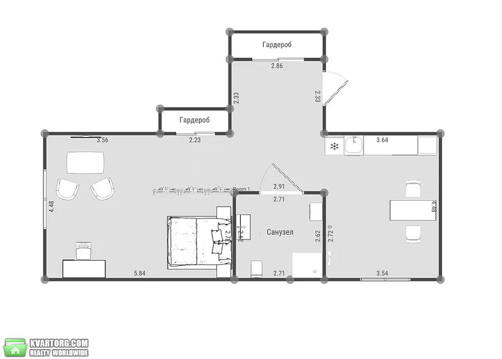 Rent out 1-room apartment. Киев,  Большая Васильковская — photo 3