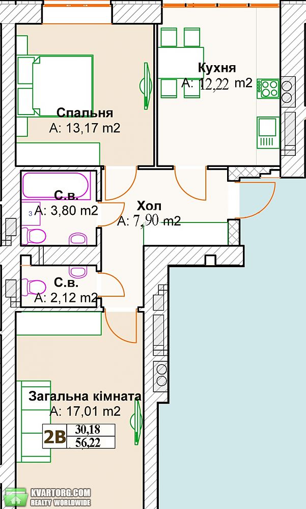 продам 2-комнатную квартиру. Ирпень,  Г. Сковороды - фото 1