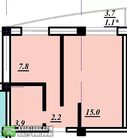Sell 1-room apartment. Одесса,  Тополевая — photo 1