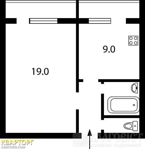 Sell 1-room apartment. Киев,  Княжий Затон — photo 2