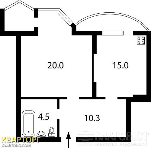 продам 1-комнатную квартиру. Киев,   Ахматовой - фото 3