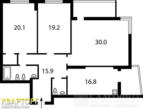 Sell 3-room apartment. Киев, Краснозвездный пр — photo 2