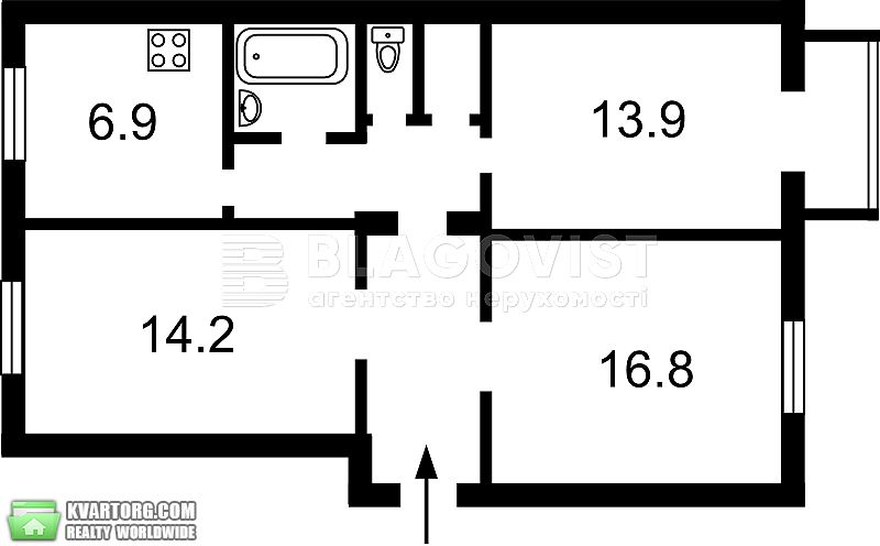 Sell 3-room apartment. Киев,  Довженко — photo 2