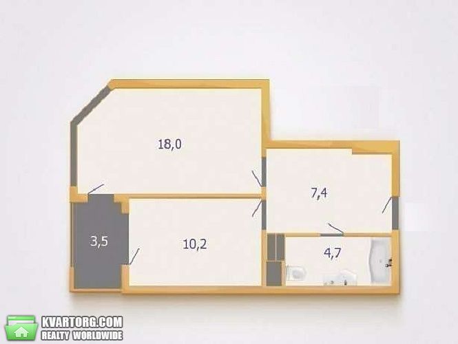 Sell 1-room apartment. Киев,  Бакинская — photo 6