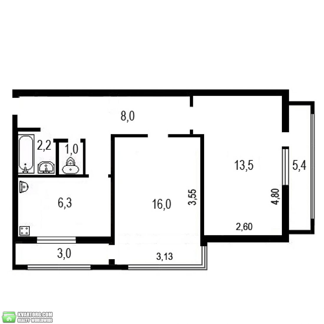 Sell 2-room apartment. Киев, Довнар-Запольского — photo 9