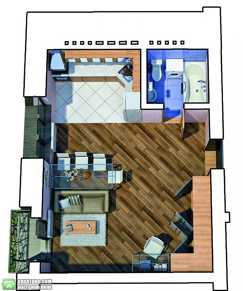 Sell 1-room apartment. Киев,  Пушкинская — photo 1