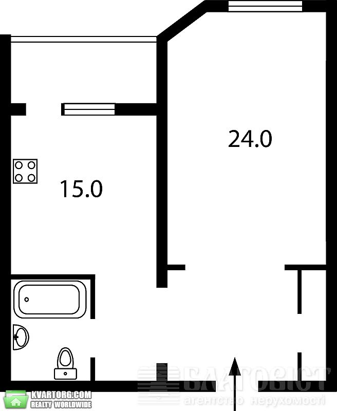 Sell 1-room apartment. Киев,  Кадетский Гай — photo 1
