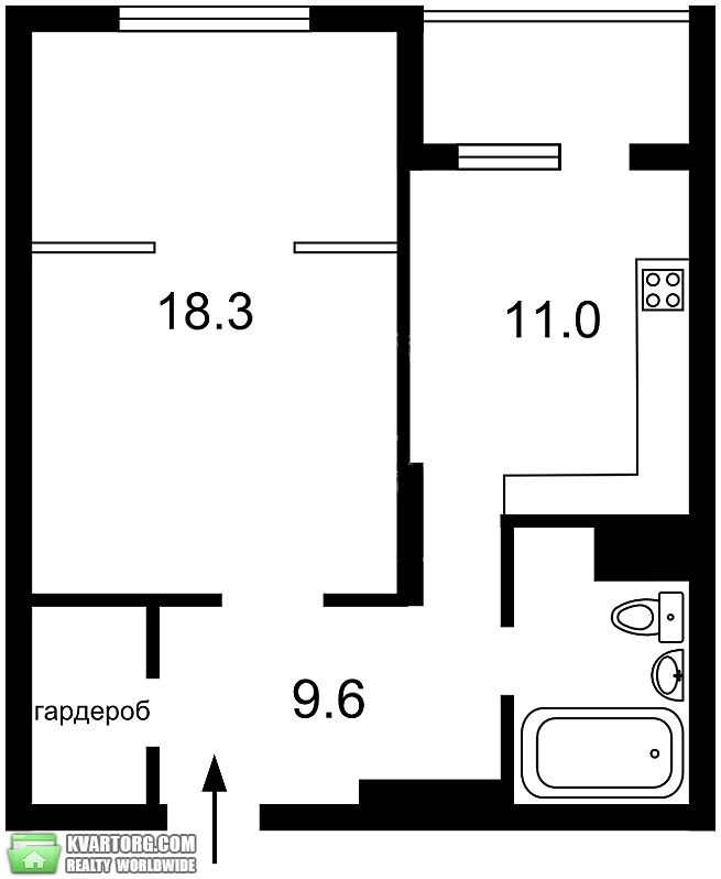 Sell 1-room apartment. Киев,  Урловская — photo 5
