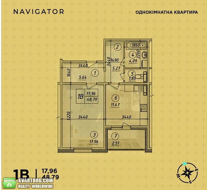 Sell 1-room apartment. Киев, Балтийский — photo 7