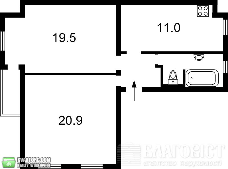 Sell 2-room apartment. Киев, Братская — photo 5