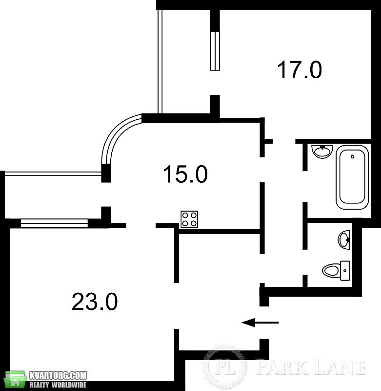 продам 2-комнатную квартиру. Киев,   Бажана - фото 5