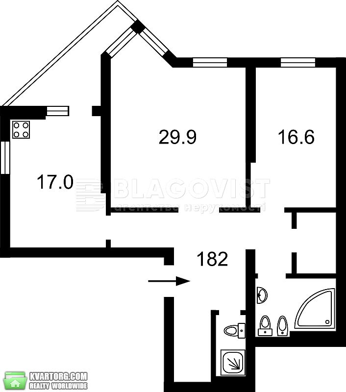 Sell 2-room apartment. Киев,  Саперно-Слободская — photo 2