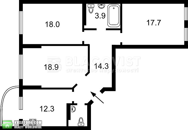 Sell 3-room apartment. Киев, лобановського — photo 2