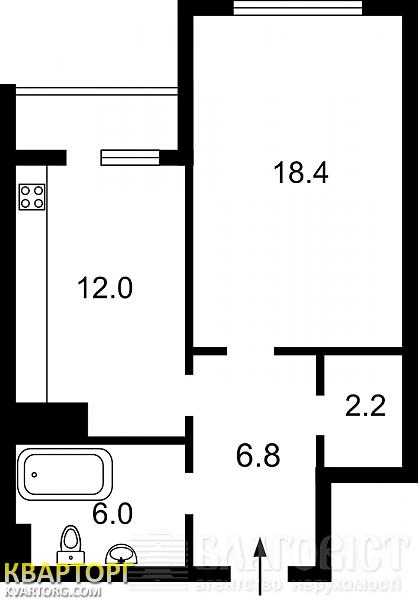 Sell 1-room apartment. Киев, Здолбуновская — photo 2