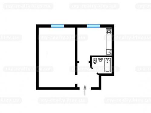 Sell 1-room apartment. Киев, Науки просп. — photo 2