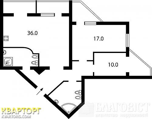 Sell 3-room apartment. Киев, Драгоманова — photo 2