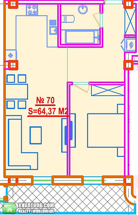 Sell 1-room apartment. Одесса, Вице Адмирала Азарова — photo 2