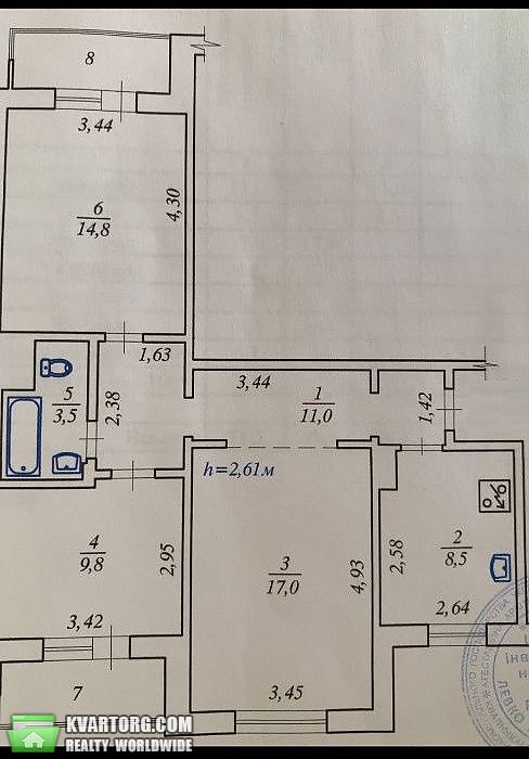 Sell 3-room apartment. Киев,  Дегтяревская — photo 8