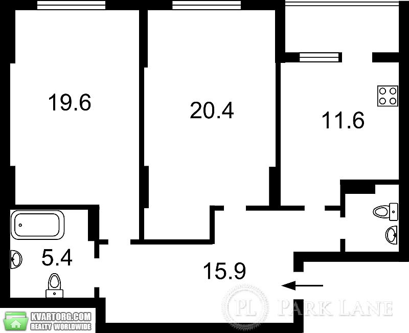 Sell 2-room apartment. Киев,  Вильямса — photo 3