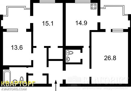 Sell 3-room apartment. Киев,  Драгомирова — photo 2