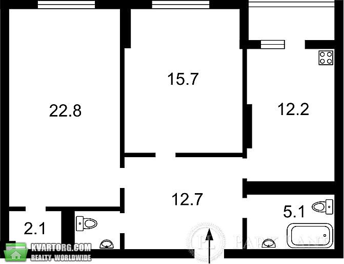 Sell 2-room apartment. Киев,  Андрющенко — photo 2