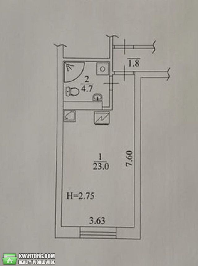 Sell 1-room apartment. Киев,  Кондратюка — photo 2