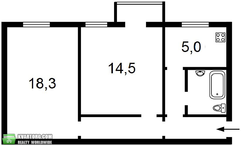Sell 2-room apartment. Киев,  Пушкинская — photo 2