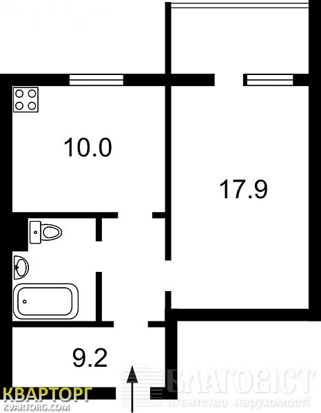 Sell 1-room apartment. Киев, Лисковская — photo 3