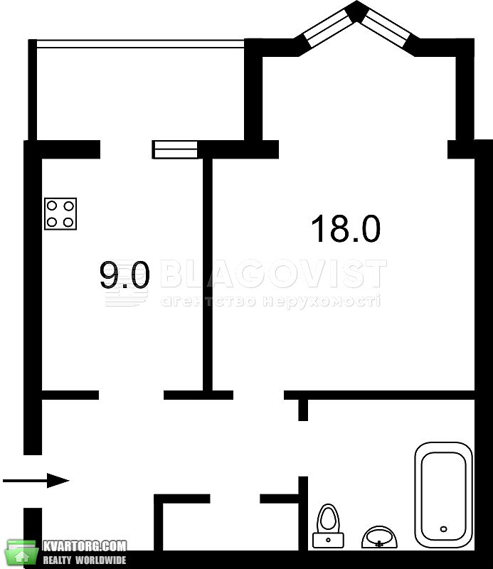 Sell 1-room apartment. Киев, сєченова — photo 3