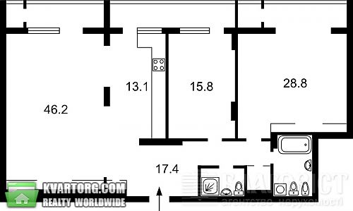 Sell 3-room apartment. Киев, Щорса — photo 8