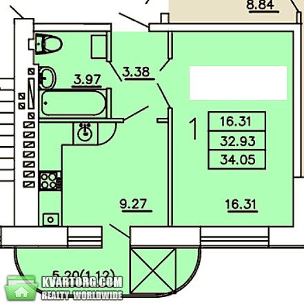 Sell 1-room apartment. Одесса, Днепр. дор. — photo 2