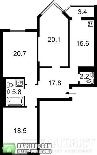 Sell 3-room apartment. Киев, Барбюса — photo 3