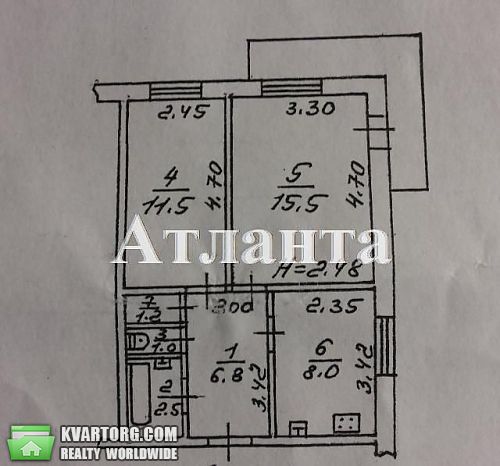 продам 2-комнатную квартиру. Одесса,  Махачкалинская - фото 7