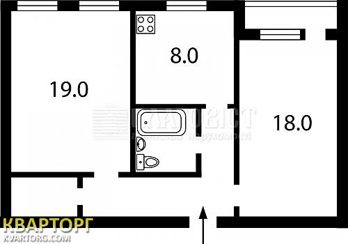 Sell 2-room apartment. Киев,  Семьи Хохловых — photo 2